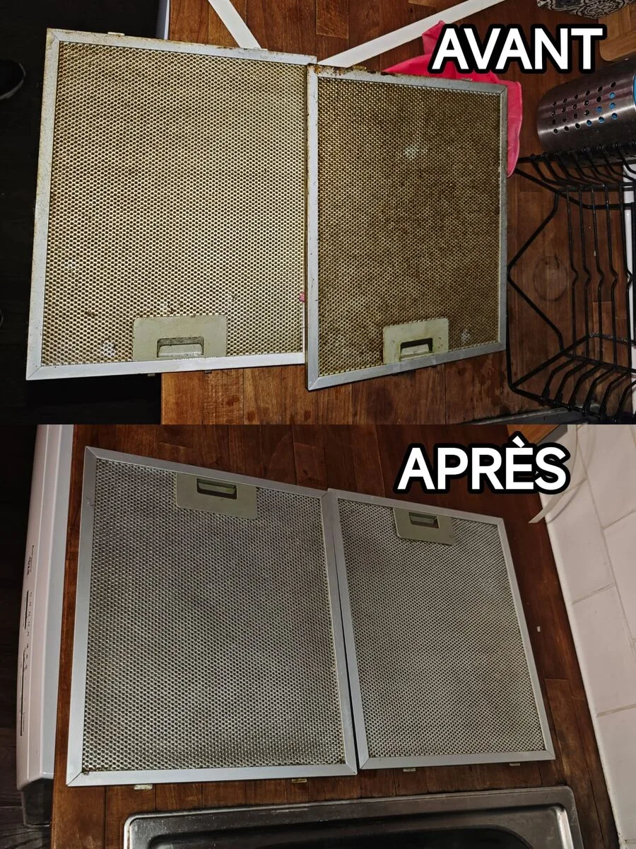Nettoyage hotte à Balma — avant/après Clean&Fresh