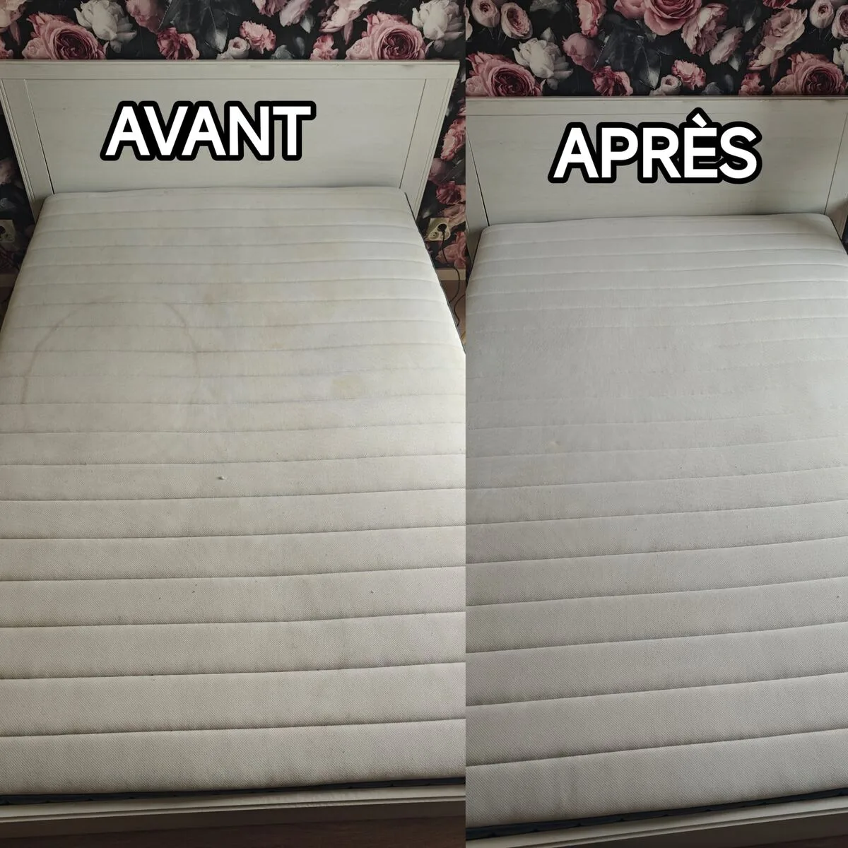 Nettoyage matelas à Fenouillet — avant/après Clean&Fresh